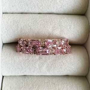 Bomb Party Size 9 - “Linked In Love” RBP5943 (Rose Quartz CZ)